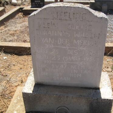 MERWE Johannes Willem, van der 1955-1956