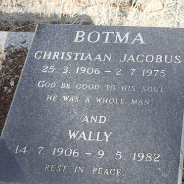 BOTMA Christiaan Jacobus 1906-1975 :: BOTMA Wally 1906-1982