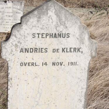 KLERK Stephanus Andries, de -1911