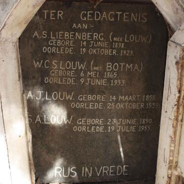 LIEBENBERG :: LOUW