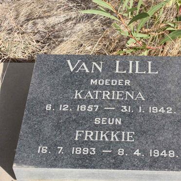 LILL Katriena, van 1857-1942 :: LILL Frikkie, van 1893-1948