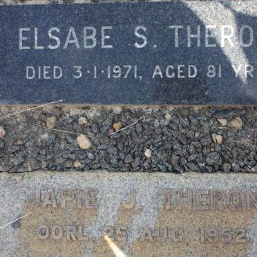 THERON Japie J. -1952 :: THERON Elsabe S. -1971