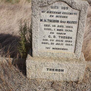 THERON J.C.D. 1895-1959 &amp; M.H. MAREE 1900-1936