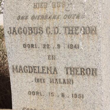 THERON Jacobus C.D. -1941 &amp; Magdelena MALAN -1951
