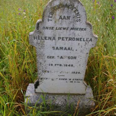 SAMAAI Helena Petronella nee SAMSON 1848-1929