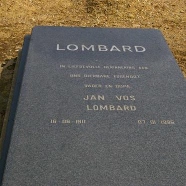 LOMBARD Jan Vos 1911-1996