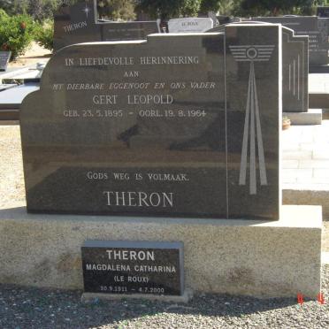 THERON Gert Leopold 1895-1964 &amp; Magdalena Catharina LE ROUX 1911-2000