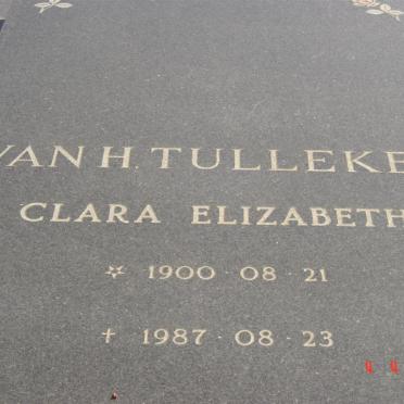 TULLEKEN Clara Elizabeth, van H. 1900-1987