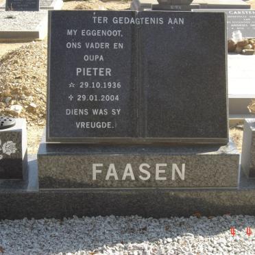 FAASEN Pieter 1936-2004