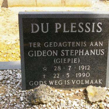 PLESSIS Gideon Stephanus, du 1912-1990