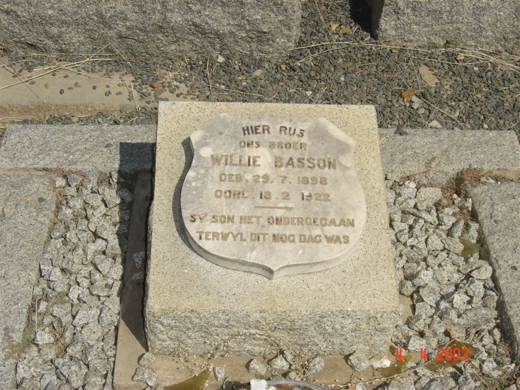 BASSON Willie 1898-1922