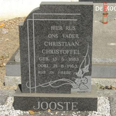 JOOSTE Christiaan Christoffel 1883-1963
