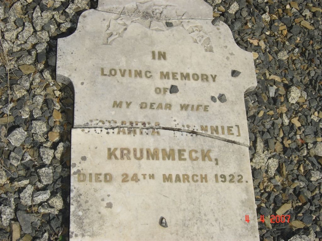 KRUMMECK Johanna -1922