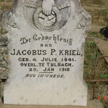KRIEL Jacobus P. 1841-1910