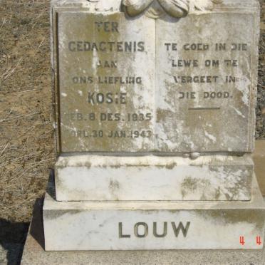 LOUW Kosie 1935-1943