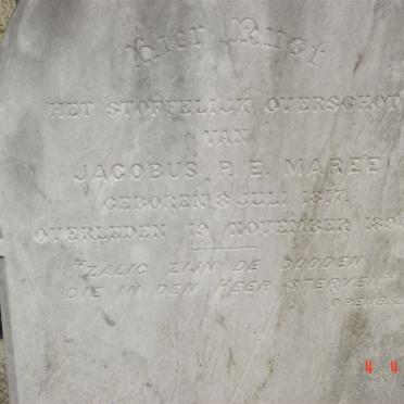 MAREE Jacobus P.E. 1817-1896