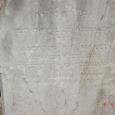 MAREE Jacobus P.E. 1817-1896