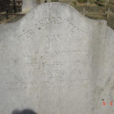 MOUTON J.P.S. 1866-1886