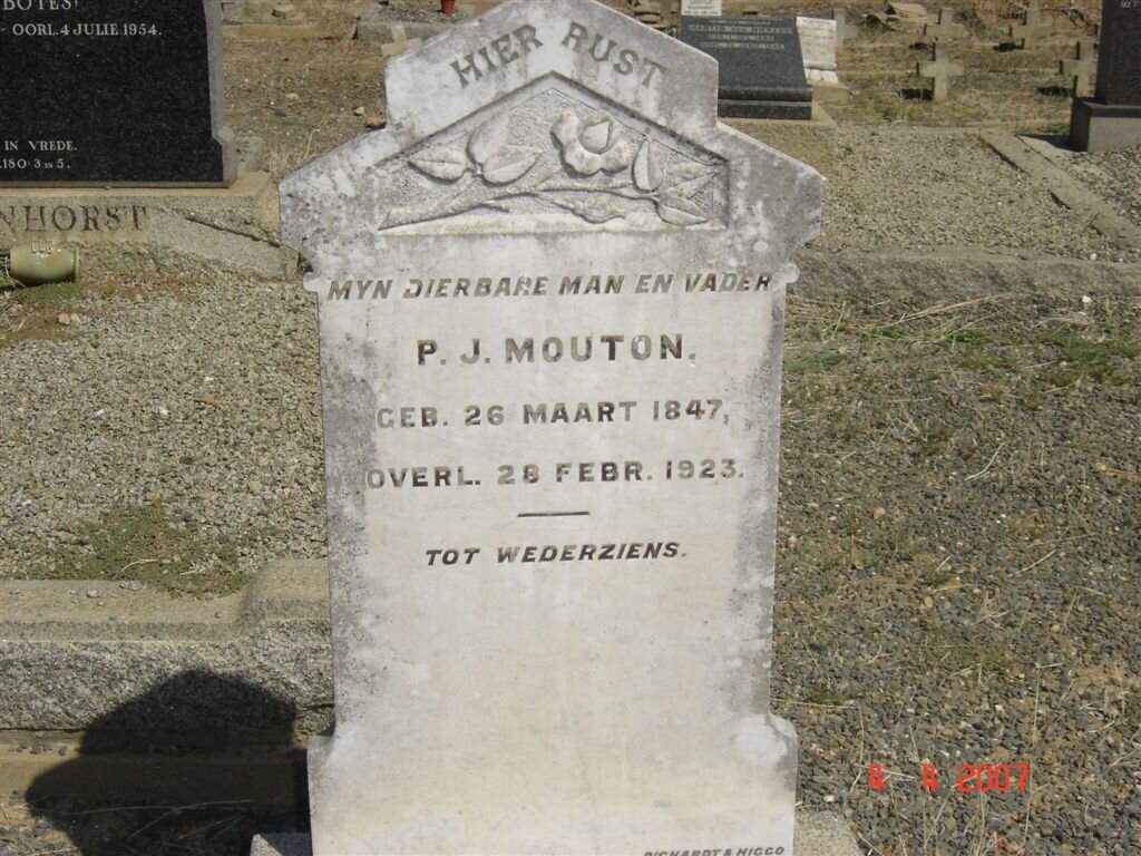 MOUTON P.J. 1847-1923