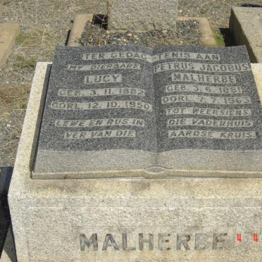MALHERBE Petrus Jacobus 1881-1963 &amp; Lucy 1882-1950