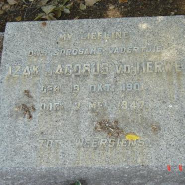 MERWE Izak Jacobus, v.d. 1901-1947