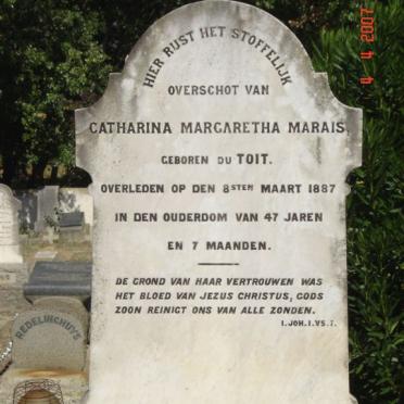 MARAIS Catharina Margaretha nee DU TOIT -1887
