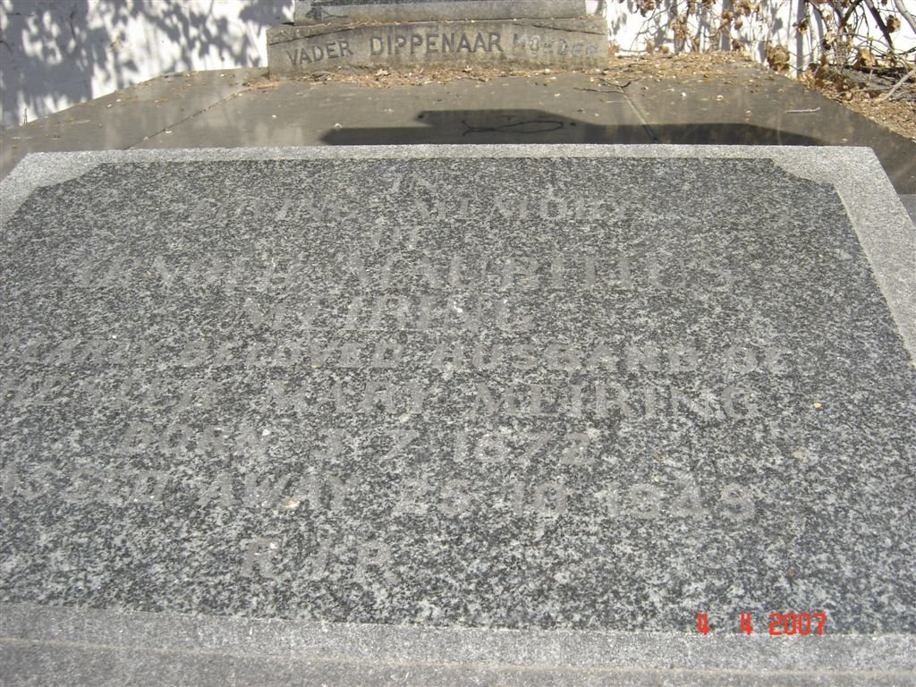 MEIRING Arnold Mauritius 1872-1949