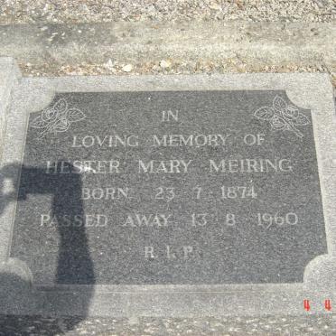 MEIRING Hester Mary 1874-1960