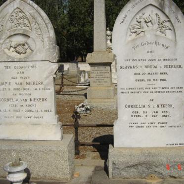 NIEKERK Japie, v. 1860-1940 &amp; Cornelia DE KOCK 1863-1953