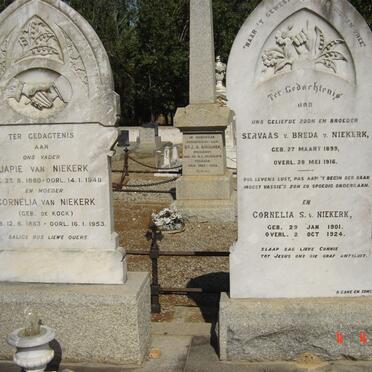 NIEKERK Japie, v. 1860-1940 &amp; Cornelia DE KOCK 1863-1953