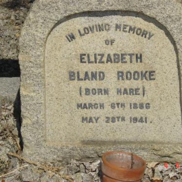 ROOKE Elizabeth Bland nee HARE 1886-1941