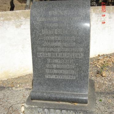 ROSSOUW Pieter ? ??-?? &amp; Anna Maria Helena THERON 1886-1964