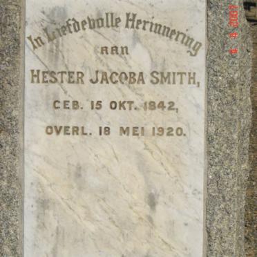 SMITH Hester Jacoba 1842-1920