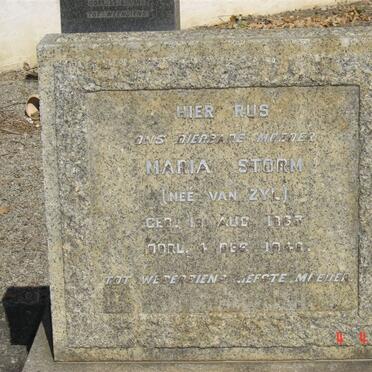 STORM Maria nee VAN ZYL 1863-1946