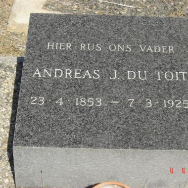 TOIT Andreas J., du 1853-1925