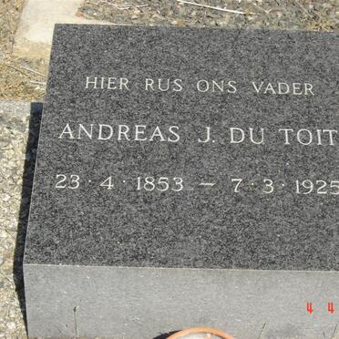 TOIT Andreas J., du 1853-1925