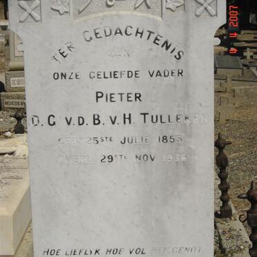 TULLEKEN Pieter D.G. v.d.B., v.H., 1855-1936