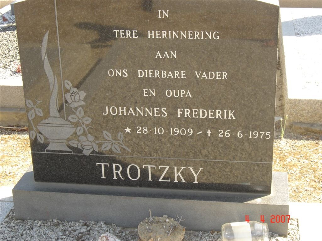TROTZKY Johannes Frederik 1909-1975