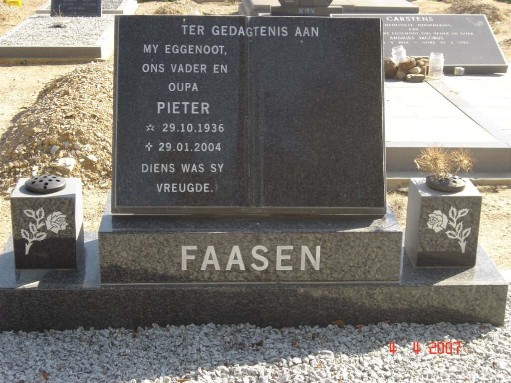 FAASEN Pieter 1936-2004