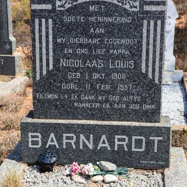 BARNARDT Nicolaas Louis 1909-1957