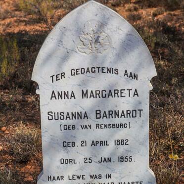 BARNARDT Anna Margareta Susanna VAN RENSBURG 1882-1955