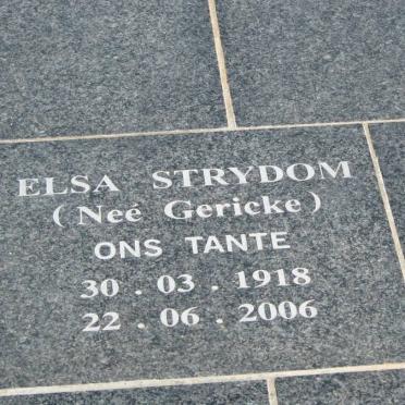 STRYDOM Elsa nee GERICKE 1918-2006