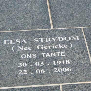 STRYDOM Elsa nee GERICKE 1918-2006