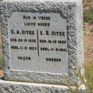 HITGE C.A. 1852-1927 &amp; E.S. 1855-1941