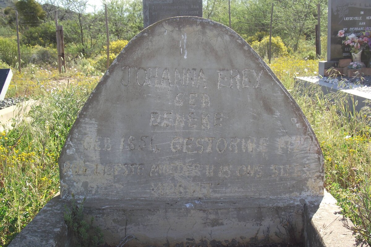 FREY Johanna nee BENEKE 1854-1927