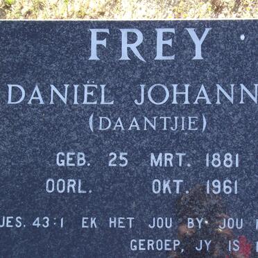 FREY Daniel Johannes 1881-1961