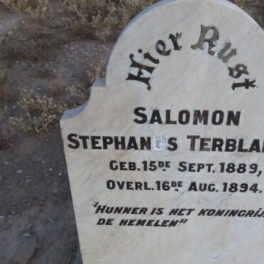 TERBLANCHE Salomon Stephanus 1889-1894