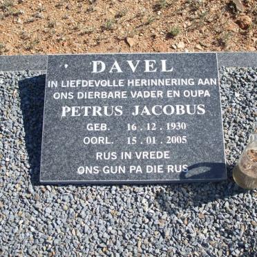 DAVEL Petrus Jacobus 1930-2005