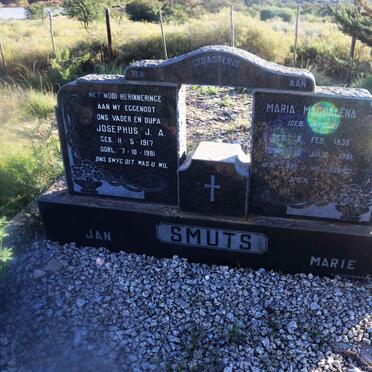SMUTS Josephus J.A 1917-1981 :: SMUTS Maria Magdalena nee NORTJE 1936-1961