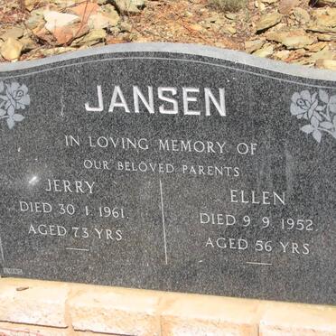 JANSEN Jerry -1961 &amp; Ellen -1952